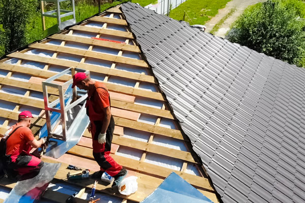 Star, Idaho Metal Roof Installation Job
